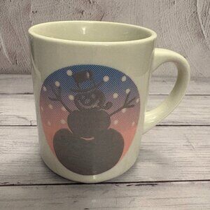 Denny's Restaurant Vintage 1991 Snowman Heat-Activated Festive Mug (SKU: 224MI)